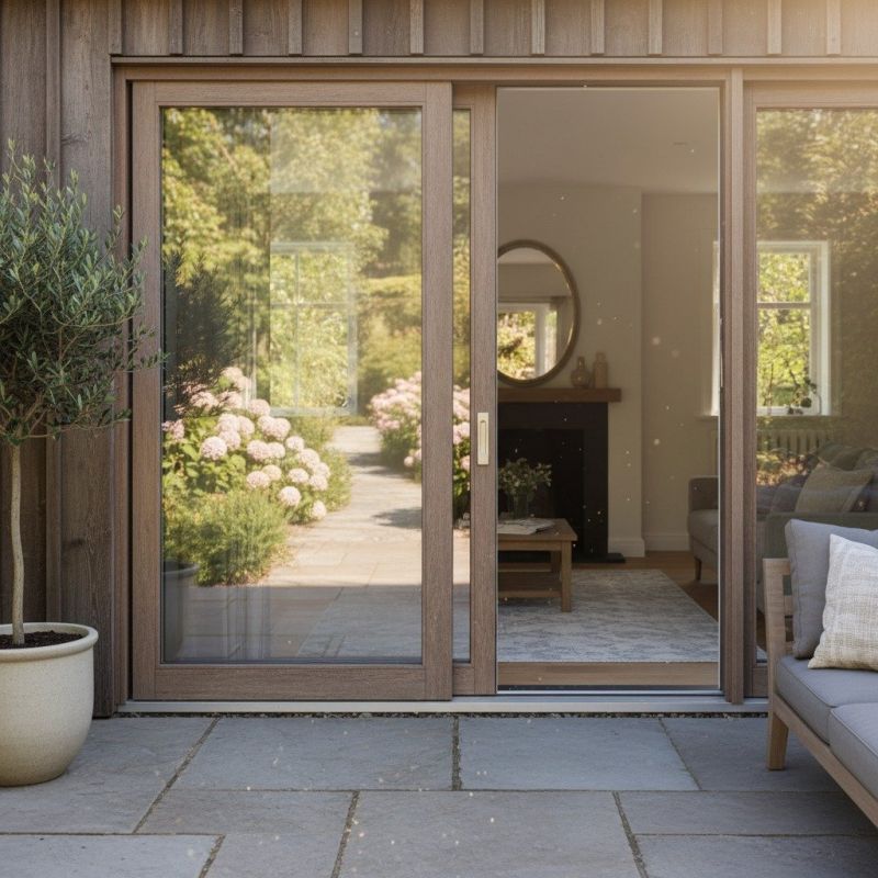 Wood Sliding Door Installation in Alpharetta, GA