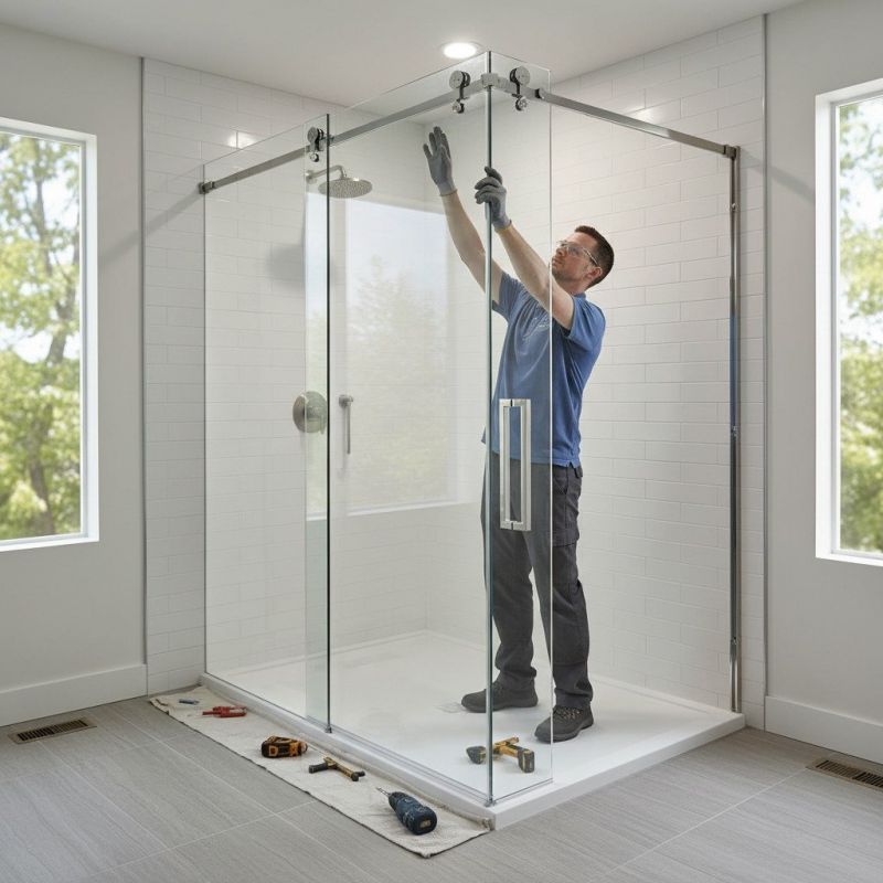 Glass Shower Door Replacement in Alpharetta, GA