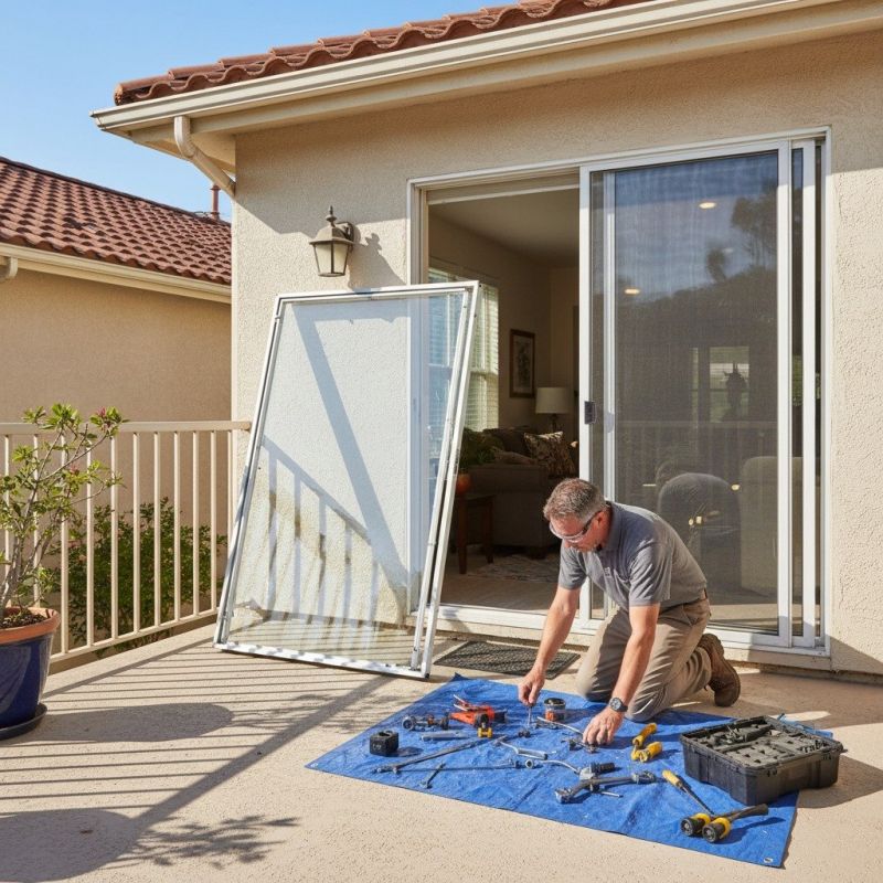 Patio Door Track Repair in Olathe, KS
