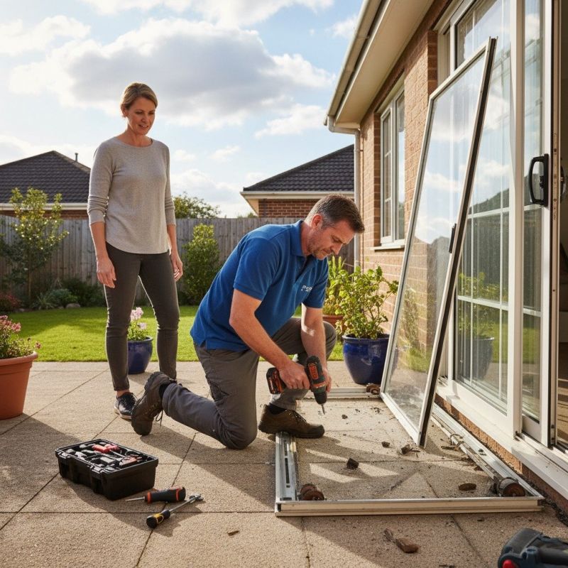 Patio Door Track Repair in Overland Park, KS