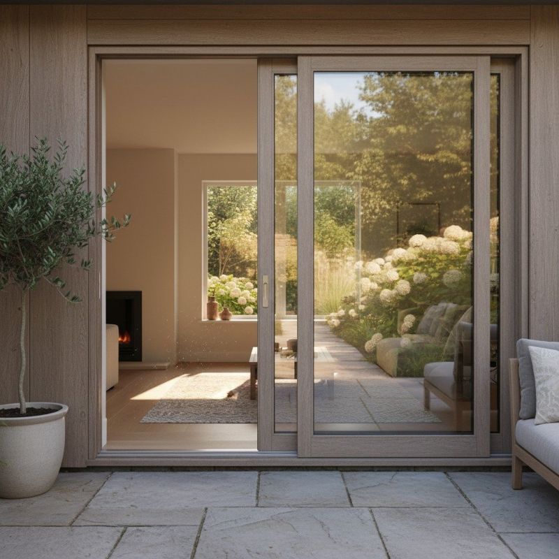 Wood Sliding Door Installation in Cary, NC